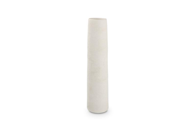 Vase 10xH40cm white Cone
