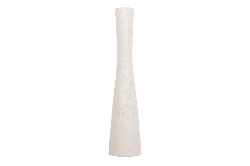 Vase 9xH40,5cm organic white Cone