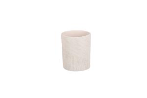 Vase 13,5x9xH17,5cm oval beige Vico