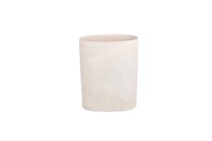 Vase 18,5x8,5xH24,5cm oval beige Vico