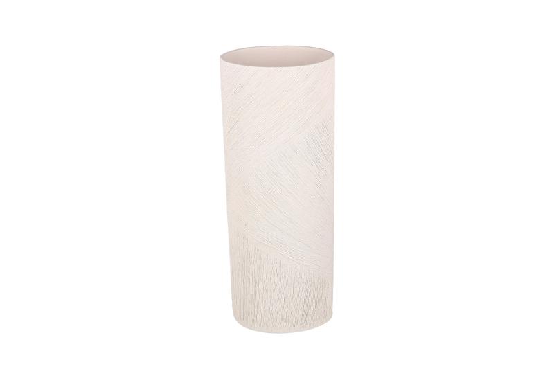 Vase 13,5x9,5xH35,5cm oval beige Vico