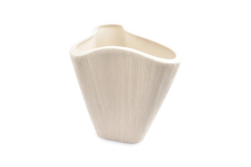 Vase 28,5xH27cm beige Vico