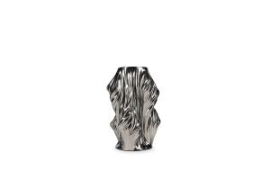 Vase 20x20xH28,5cm satin silver Vea