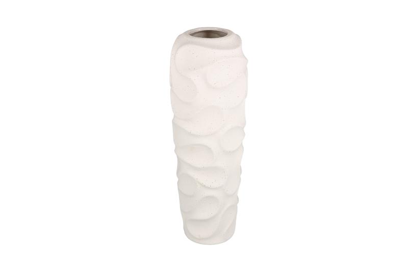 Vase 17xH59cm vanilla silk Rivu