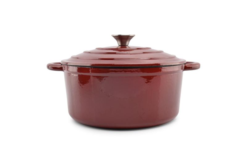 Cooking pot 26cm cast iron red Ferno