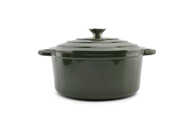 Cooking pot 26cm cast iron green Ferno