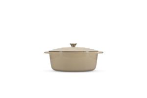 Cooking pot 41x26cm cast iron beige Ferno