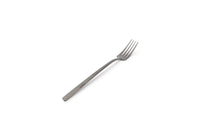 Table fork matte black Terno - set/6