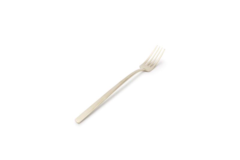 Table fork matte gold Terno - set/6