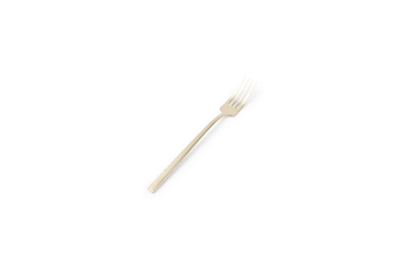 Dessert fork matte gold Terno - set/6