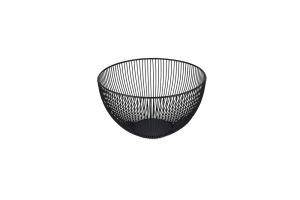 Wire basket 25,5xH14,5cm black Scala