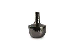 Vase 23xH30cm black hammered Bulbo