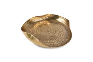 Decorative dish 37xH6,5cm gold Servo