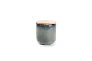 Canister 12xH12cm green/blue Meridian