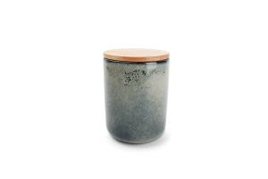 Canister 12xH15cm green/blue Meridian