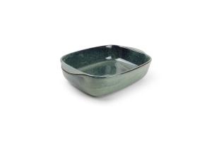 Baking dish 32/25,5x20,5xH7cm green/blue Meridian