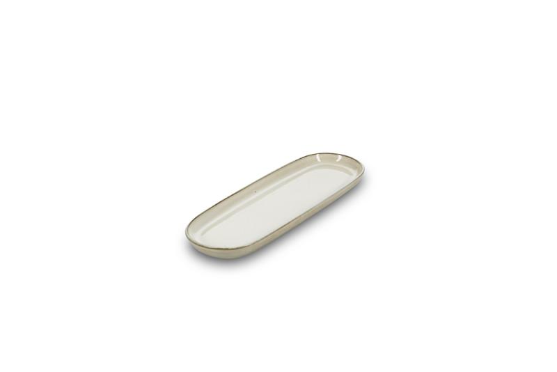 Serving dish 29x10xH2cm ivory Meridian