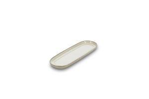Serving dish 29x10xH2cm ivory Meridian