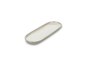Serving dish 38,5x14xH2,5cm ivory Meridian