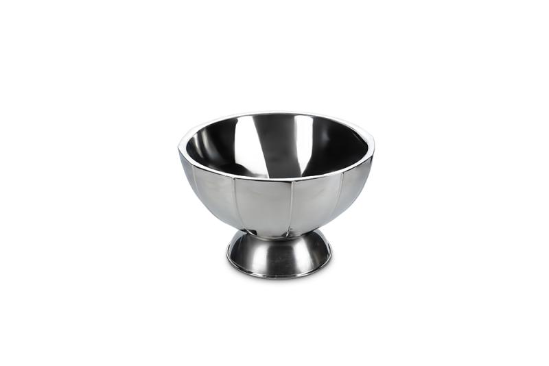 Champagne cooler tub 32xH21cm double wall silver Nox