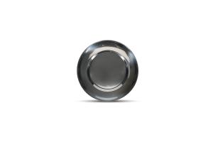 Plate 20/12cm chrome Oryn