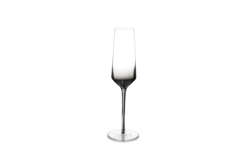 Champagne glass 23cl smoked Secrets - set/2