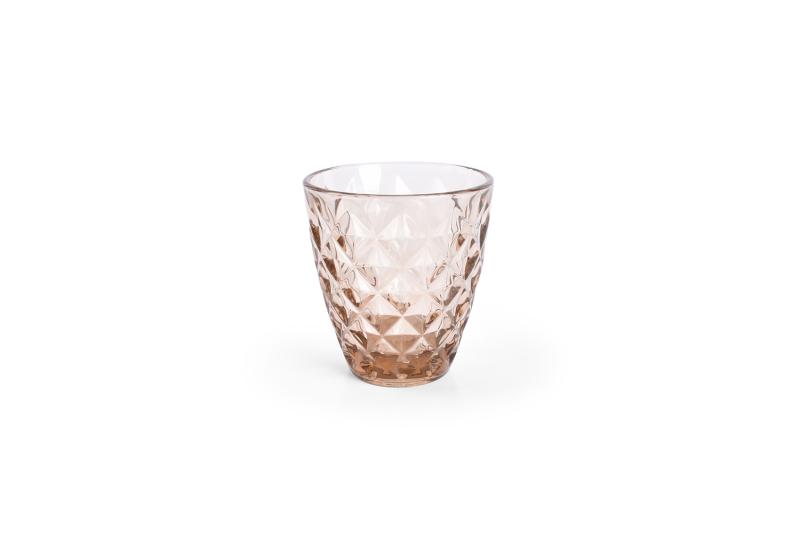 Glass 22cl ocher Prisma - set/4