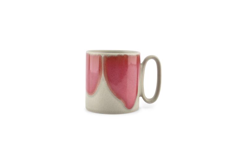 Mug 39cl grey/pink Paint