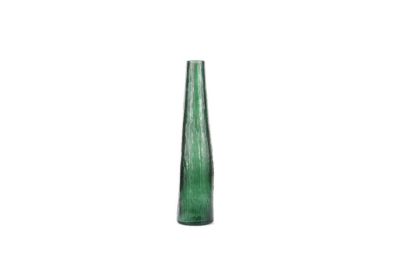 Vase 9xH40cm dark green Twig