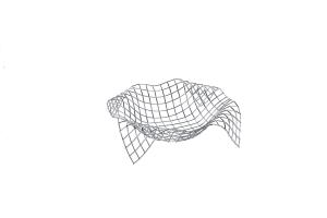 Wire basket 32x32xH7,5cm chrome Album