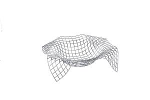 Wire basket 39,5x39,5xH8,5cm chrome Album