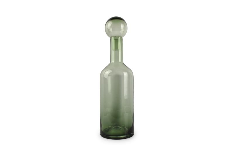 Vase with lid 15,5xH55cm green Fera
