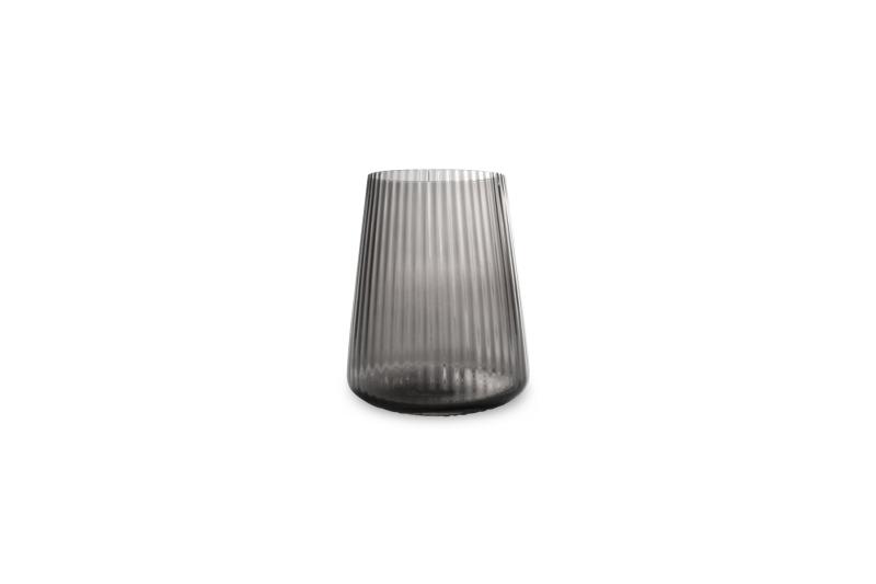 Glass 30cl smoked Ray - set/4
