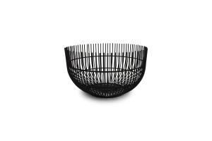 Wire basket 21xH12cm black Iris