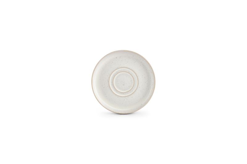 Saucer 14cm pearl Curvy
