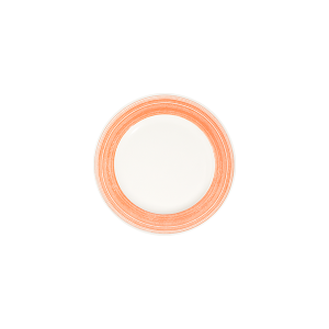 Fresh Orange Frame Flat Plate 23 cm