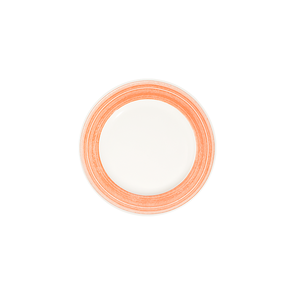 Fresh Orange Frame Flat Plate 25 cm