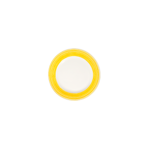 Fresh Yellow Frame Flat Plate 19 cm