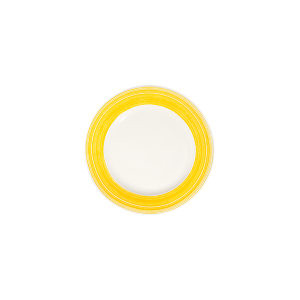 Fresh Yellow Frame Flat Plate 23 cm