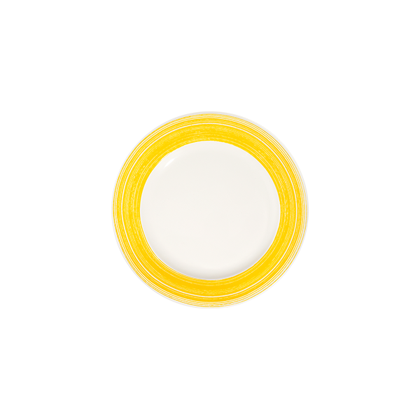 Fresh Yellow Frame Flat Plate 25 cm