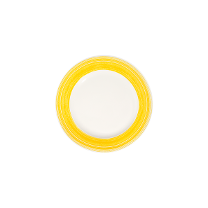 Fresh Yellow Frame Flat Plate 25 cm