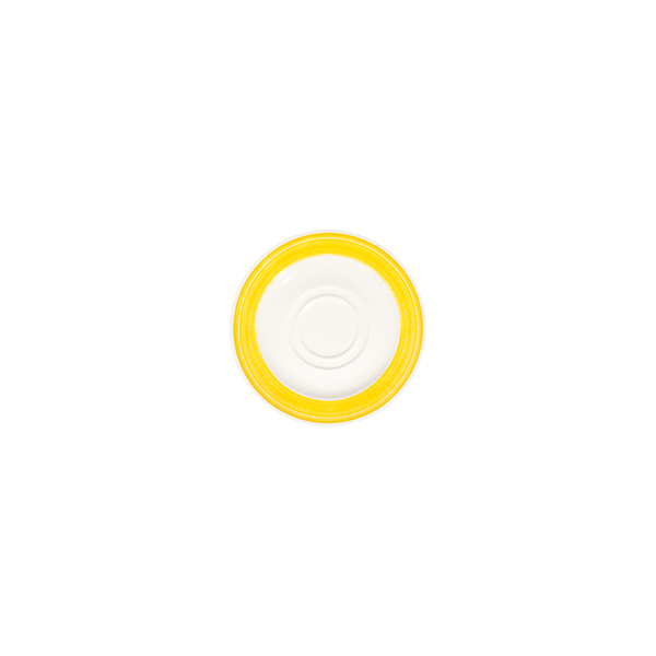 Fresh Yellow Frame Saucer 16 cm