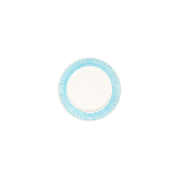 Fresh Blue Frame Flat Plate 19 cm