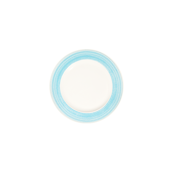 Fresh Blue Frame Flat Plate 23 cm