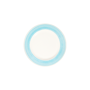 Fresh Blue Frame Flat Plate 25 cm