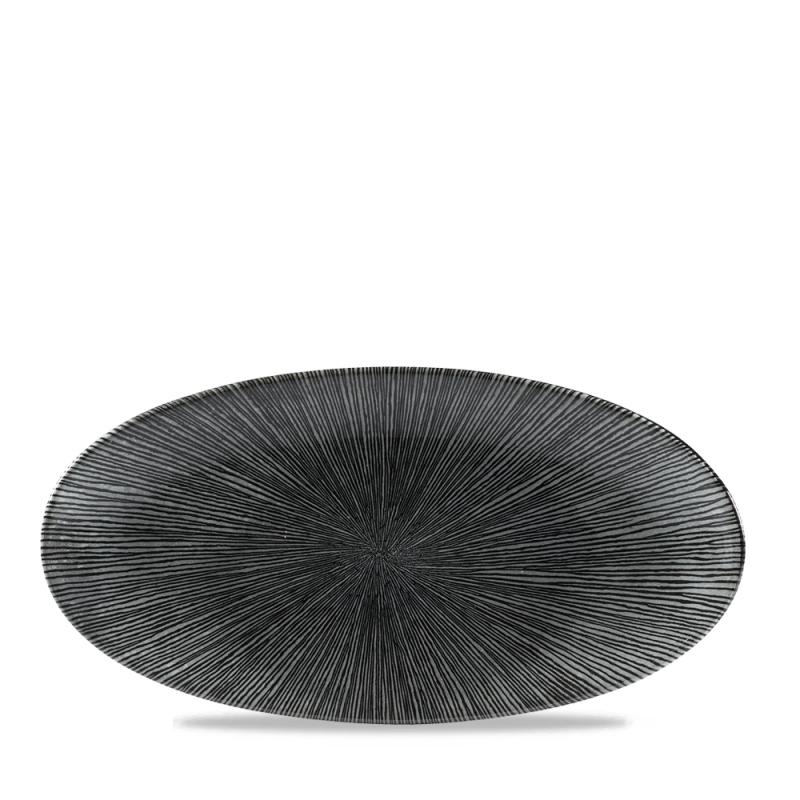 Studio Prints Agano Black Oval Chefs Plate 11 4/5X5 3/4´ Box 12´
