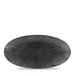 Studio Prints Agano Black Oval Chefs Plate 11 4/5X5 3/4´ Box 12´