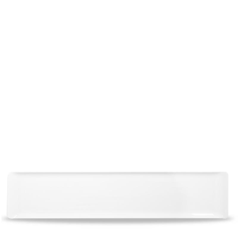 Alchemy Balance White  Rectangle Buffet Tray 18In