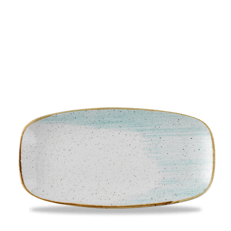 Stonecast Accents Duck Egg  Chefs Oblong Plate 11 3/4X6´ Box 12´