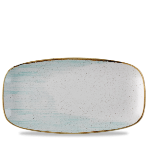 Stonecast Accents Duck Egg  Chefs Oblong Plate 13 7/8X7 3/8´ Box 6´